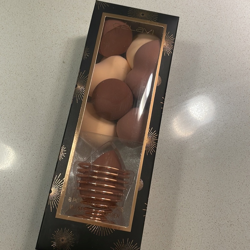 8pcs beauty sponge set with holder - Picture 3 of 4